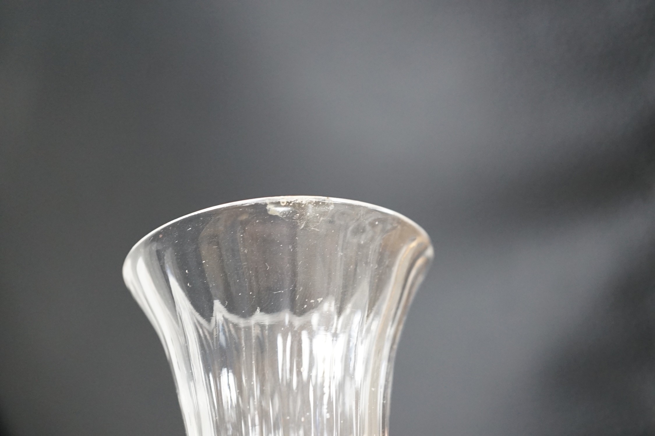 Seven Georgian jelly glasses. Tallest 11cm